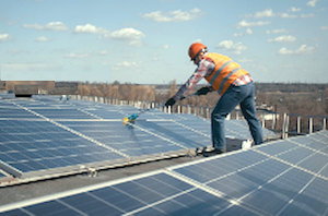 wash solar panels