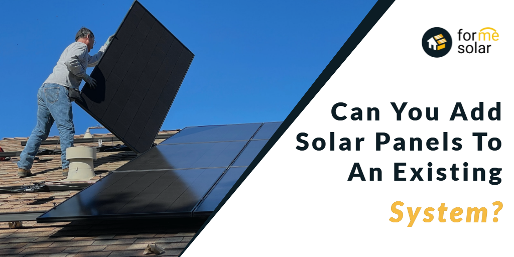 add solar panels to existing system